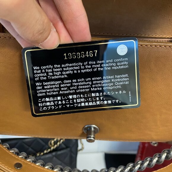 C011-Final Price- Chanel Paris-Dallas Boy Flap Bag Quilted Calfskin - Picture 9 of 10